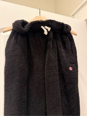 Women's Black Sherpa pj bottoms - Brand Feejays